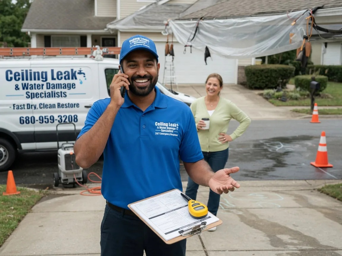 Ceiling Leak Cleanup Gretna, NE FAQs